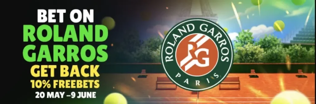 Velobet Roland Garros bonus non on gamstop