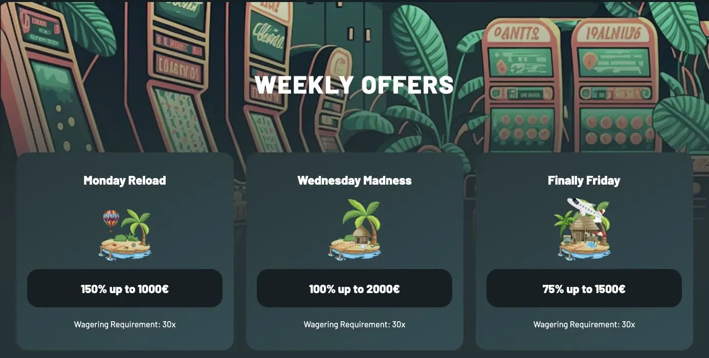 Weekly offers Palm Casino non Gamstop betting sites