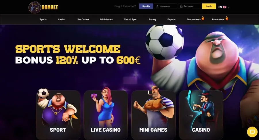 Donbet Main Non Gamstop betting sites